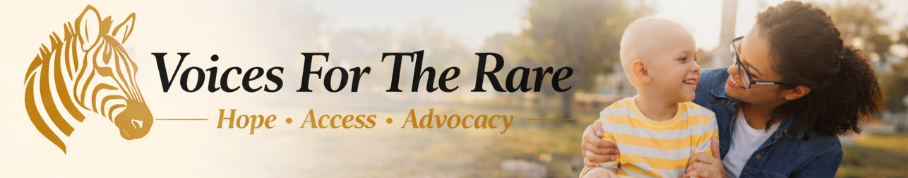 Caregiver and child representing hope and support for rare disease families